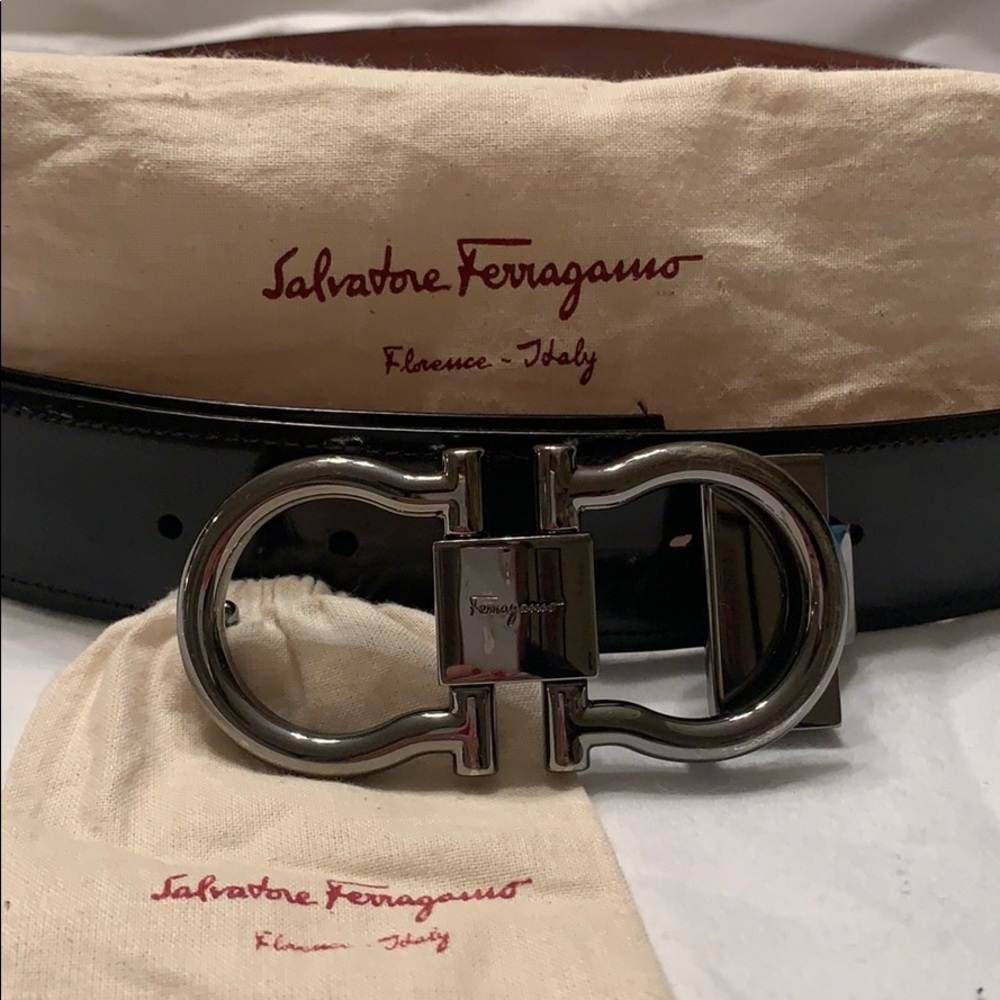 Salvatore Ferragamo Gancio reversible belt